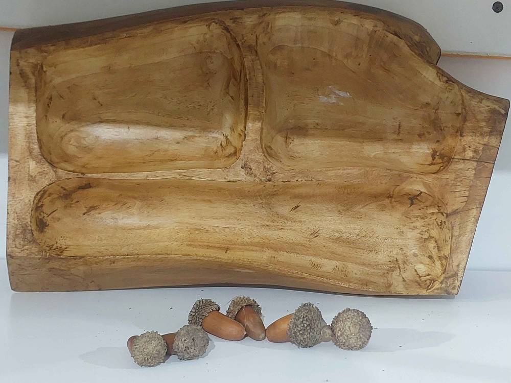 اردو خوری با چوب گردو دست ساز